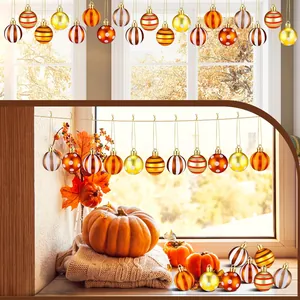 Set de adornos colgantes de 3cm para Acción de Gracias y decoración otoñal.
