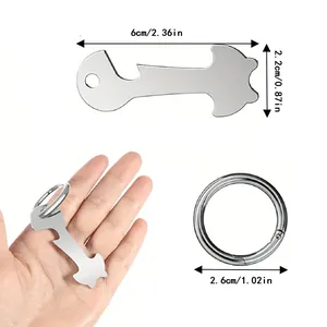 Detailed dimensions and scale of the durable metal supermarket trolley token keychain.