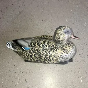 Realistic female mallard duck decoy made of plastic for hunting and garden pond decoration