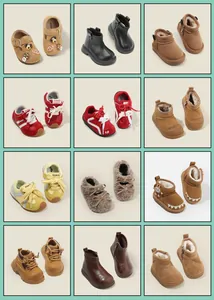 Colección de zapatos para primeros pasos de bebé con suelas suaves y antideslizantes
