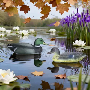Realistische Drijvende Wilde Eend Ornament Waterdichte Plastic Vijver Tuindecoratie Landschap Dier Standbeeld Voor Zwembad