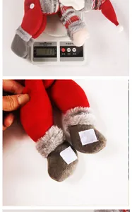 Close-up detail of Christmas Santa curtain buckle showing lightweight 113g measurement