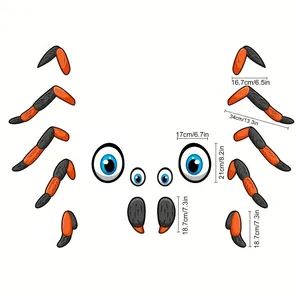 Halloween Spider Bat Car Trunk Decorations PVC Garage Door Stickers Wall Decals For Halloween Party Outdoor Scary Festival Decor