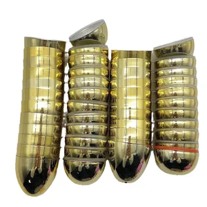 Electroplated gold plastic Easter eggs for party lucky draws and holiday events