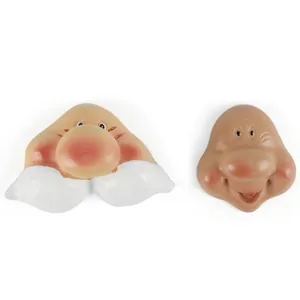 Piezas de Resina de Cara de Papá Noel de Navidad DIY Con Barba Blanca para Hacer Muñecas Hechas a Mano Decoración del Hogar