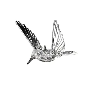Elegant transparent acrylic flying hummingbird hanging decoration for wedding and home decor