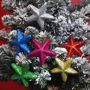 Glitzer Schaumstoff Weihnachtsbaum Hängedekoration Set Stern Stiefel Zapfen Anhänger Für Festliche Party Feiertag Home Deko