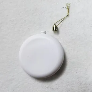Λευκό στρογγυλό στολίδι DIY με χρυσό κορδόνι για πασχαλινή διακόσμηση