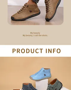 Macro view of multi-color hand-stitched casual flat Martin boots for women.