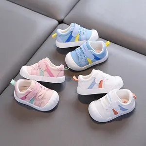 Toddler Baby Walking Shoes Mesh Breathable Soft Sole Anti Slip Lightweight First Walker Sneakers For Boys Girls