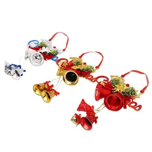 Festive 20cm Christmas bell ornaments featuring angel accents and Merry Christmas signs