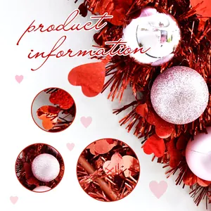 Couronne de cœur de la Saint-Valentin pour la décoration festive de la maison