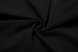 High-resolution close-up of premium black mesh fabric showing fine texture and elegant drape