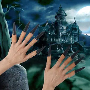 Engen Halloween heks en demon lange nagels voor maskerade feestkostuum rekwisieten