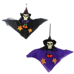 Spooky Halloween hanging skeleton ghost props for party and haunted house decoration set