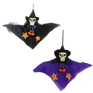 Creepy Halloween hanging skeleton ghost props for haunted house and party decorations