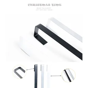 Detailed close-up showing the durable black and white metal wreath hooks for door hanging