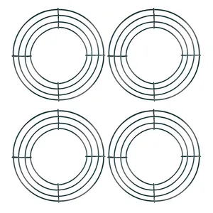DIY Kranz Metallrahmen Grün Kreisförmiger Eisenring Für Weihnachten Florale Dekoration Hochzeit Party Home Wandbehang Dekor Bastelbedarf