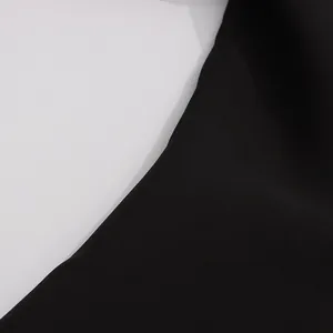Macro view showing the high-quality texture and weave of premium black blazer fabric