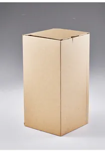 Durable brown corrugated cardboard protective packaging box for solar outdoor lantern