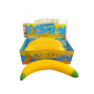 Large 45cm banana squeeze toy with slow rebound simulation for effective stress relief