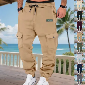 Detailansicht gefütterte Herren-Cargohose mit mehreren Farben zur Auswahl für den Winter.