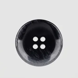High-End Resin Buttons Round Four-Hole Marble Texture Buttons For Suit Overcoat Jacket Apparel DIY Sewing Accessories