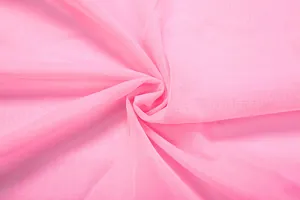High-resolution detail of pink breathable mesh fabric with fine texture and soft folds