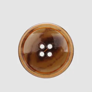 High End Urea Resin Buttons Round 4 Hole Marble Pattern Buttons For Coats Suits Workwear Luxury Sewing Accessories