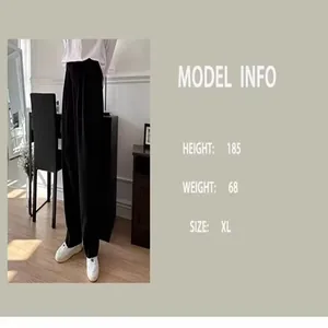 Info modello per pantaloni eleganti da uomo a gamba dritta e vestibilità ampia taglia XL