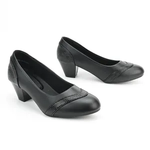 Women's Square Toe Chunky Heel Flats PU Leather Snake Pattern Stitching Soft Sole Slip-On Office Shoes Commuting Casual Low Heel Shoes
