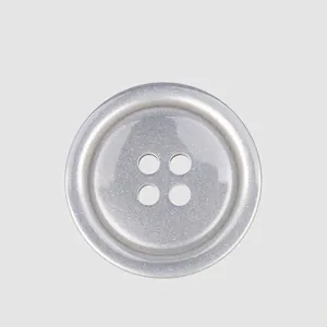 Round Resin Buttons Brushed Texture Four Hole Sewing Buttons For Suits Coats High End Fashion Clothing Accessories