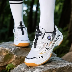Chaussures de badminton professionnelles pour enfants, semelle antidérapante et cadran