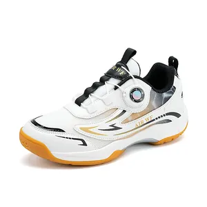 Chaussures de badminton professionnelles pour enfants avec semelle amortissante et cadran