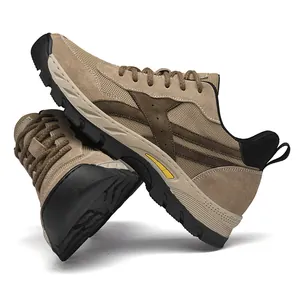 Atmungsaktive 6cm Herren-Erhöhungsschuhe Khaki-Mesh-Wildleder-Outdoor-Freizeitschuh