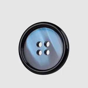 High-End Eco-Friendly Resin 4-Hole Round Buttons For Suit Coat Blazer Overcoat Apparel Sewing Decoration Accessories
