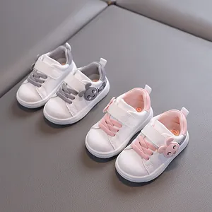 Lightweight toddler walking shoes with soft soles and cute cartoon design for 1-3 years