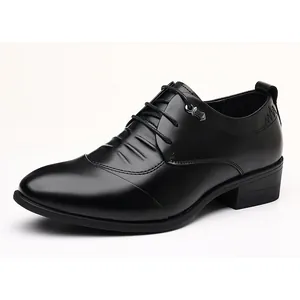 Klassische elegante schwarze Herrenschuhe für Business und formelle Anlässe mit Schnalle