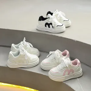 Mädchen Mode Skateschuhe Kinder Freizeit-Sneaker Kunstleder Rutschfest Klettverschluss Flache Schuhe Für Kleinkinder Frühling Herbst