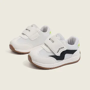 Breathable mesh baby walker sneakers with anti-slip soft soles and velcro straps