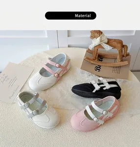 Plusieurs couleurs de ballerines Mary Jane en mesh pour enfants à brides