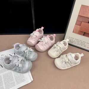 Süße Mädchen Freizeitschuhe Mit Perlen Fliege Pailletten Weiche Sohle Leichte Turnschuhe Für Kleinkinder Prinzessin Schuhe