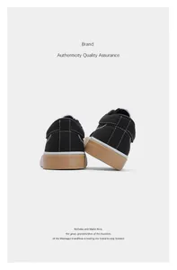Detailansicht von hinten für schwarze Herren-Canvas-Sneaker mit Gummisohle
