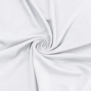 Close-up of white quick-dry breathable fabric texture for men's athletic T-shirt.