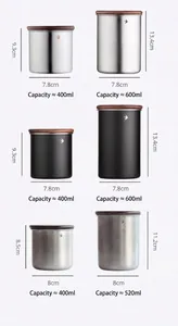 Détail des boîtes hermétiques en acier inoxydable de différentes tailles