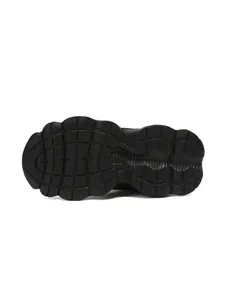Detail view of durable non-slip rubber sole for children's running shoes