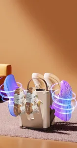 Asciuga scarpe elettrico a 6 bracci con funzione timer per più paia di scarpe