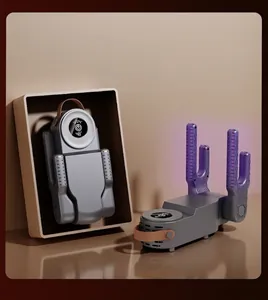 Faltbarer automatischer Schuhtrockner mit Timer und Digitalanzeige in Space Gray