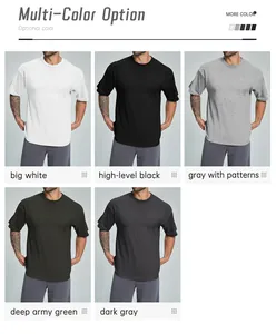 Múltiples opciones de color para camisetas de manga corta de algodón orgánico transpirable