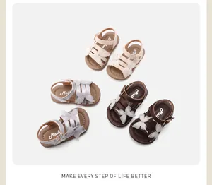 Toddler girls butterfly lace sandals in three colors, perfect for outdoor summer wear